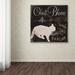 Trademark Fine Art 'Les Chats I' by Color Bakery Graphic Art on Wrapped Canvas Canvas | 24 H x 24 W x 2 D in | Wayfair ALI4479-C2424GG