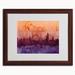 Trademark Fine Art 'London England Skyline VI' by Michael Tompsett Framed Graphic Art Canvas | 16 H x 20 W x 0.5 D in | Wayfair MT0454-W1620MF