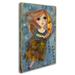 Trademark Fine Art 'Big Eyed Girl Moon Love' Print on Wrapped Canvas Canvas | 19 H x 12 W x 2 D in | Wayfair ALI8176-C1219GG