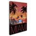 Trademark Fine Art 'Palm Trees' Vintage Advertisement on Canvas Metal | 32 H x 22 W x 2 D in | Wayfair ALI9310-C2232GG