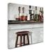 Trademark Fine Art 'Bar Stool' Print on Canvas Canvas | 24 H x 24 W x 2 D in | Wayfair ALI8558-C2424GG