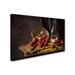 Trademark Fine Art 'Buon Appetito' Photographic Print on Wrapped Canvas in White | 30 H x 47 W x 2 D in | Wayfair 1X00663-C3047GG