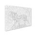 Trademark Fine Art 'Lion 2' Graphic Art Print on Wrapped Canvas in White/Black | 35 H x 47 W x 2 D in | Wayfair ALI11955-C3547GG