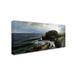 Trademark Fine Art 'Castle Rock Marblehead' Print on Wrapped Canvas in White | 24 H x 47 W x 2 D in | Wayfair AA00196-C2447GG