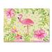 Trademark Fine Art 'Flamingo Dance I' Print on Wrapped Canvas Metal | 24 H x 32 W x 2 D in | Wayfair WAP01598-C2432GG