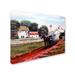 Trademark Fine Art 'Amish Country 2' Print on Wrapped Canvas in White/Black | 35 H x 47 W x 2 D in | Wayfair ALI15565-C3547GG