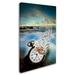 Trademark Fine Art 'The Vanishing Time' Graphic Art Print on Wrapped Canvas in White | 47 H x 30 W x 2 D in | Wayfair 1X04169-C3047GG