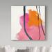 Wrought Studio™ Thermalito Mike Schick 'Somersault II' Acrylic Painting Print on Canvas Canvas | 14 H x 14 W x 2 D in | Wayfair WAP02554-C1414GG