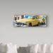Trademark Fine Art 'Yellow Classic Cars' Photographic Print on Canvas in White | 16 H x 47 W x 2 D in | Wayfair PH00909-C1647GG