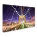 Trademark Fine Art 'Bridge 1' Photographic Print on Wrapped Canvas in White | 30 H x 47 W x 2 D in | Wayfair ALI18878-C3047GG