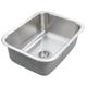 Houzer 23.19" L x 17.94" W Undermount Single Bowl Kitchen Sink Stainless Steel in Gray | 8 H x 23.19 W x 17.94 D in | Wayfair ES-2408-1