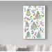 The Holiday Aisle® Tibay Christmas Joy 2' Watercolor Painting Print on Wrapped Canvas in Green | 19 H x 12 W x 2 D in | Wayfair ALI21152-C1219GG