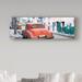 Trademark Fine Art 'Orange Classic Car in Havana 1' Photographic Print on Wrapped Canvas Canvas | 8 H x 24 W x 2 D in | Wayfair PH00893-C824GG