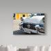 Trademark Fine Art 'Classic Car in Santa Clara 1' Photographic Print on Wrapped Canvas in White | 30 H x 47 W x 2 D in | Wayfair PH00773-C3047GG