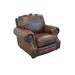 Club Chair - Westland and Birch Winchester 121.92Cm Wide Top Grain Leather Club Chair Wood/Genuine Leather in Gray/Black | Wayfair Winchester-C-7