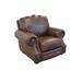 Club Chair - Westland and Birch Winchester 121.92Cm Wide Top Grain Leather Club Chair Wood/Genuine Leather in Gray/Black | Wayfair Winchester-C-8