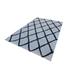 Gray 105 x 1 in Area Rug - Ivy Bronx Odalis Geometric Handmade Shag White/Area Rug Polyester | 105 W x 1 D in | Wayfair