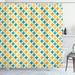 Ivy Bronx Devizes Abstract Circle Cube Shower Curtain + Hooks Polyester | 84 H x 69 W in | Wayfair IVYB3401 39394287