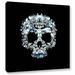 Ivy Bronx Cool Skull Graphic Art on Wrapped Canvas Canvas, Crystal in Black/White | 24 H x 24 W x 2 D in | Wayfair IVYB7330 40406576