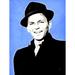 Ivy Bronx 'Frank Sinatra' Graphic Art Print on Canvas in Black/Blue | 26 H x 20 W x 1.5 D in | Wayfair IVBX4794 44028707