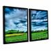 ArtWall Field Of Dreams by Steve Ainsworth 2 Piece Framed Photographic Print on Canvas Set Canvas in White | 24 H x 36 W x 2 D in | Wayfair