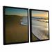 ArtWall Surf & Sand by Steve Ainsworth 2 Piece Framed Photographic Print on Canvas Set Canvas in White | 24 H x 36 W x 2 D in | Wayfair