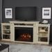 Real Flame Tracey Grand 83.75" TV Stand w/ Fireplace Wood in White | 34.5 H in | Wayfair 8720E-DSW