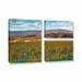 ArtWall Vineyard in Autumn by Steve Ainsworth 3 Piece Photographic Print on Gallery Wrapped Canvas Set Canvas in Blue/Orange | Wayfair