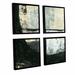 ArtWall Black Ink by Elena Ray 4 Piece Framed Graphic Art on Canvas Set Canvas in White | 36 H x 36 W x 2 D in | Wayfair 0ray107e3636f