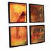 ArtWall Buddhist Elephant by Elena Ray 4 Piece Framed Painting Print on Canvas Set Canvas in Orange | 48 H x 48 W x 2 D in | Wayfair 0ray117e4848f