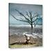 ArtWall Trees In Surf by Steve Ainsworth Photographic Print on Wrapped Canvas Metal in Blue/Gray | 32 H x 24 W x 2 D in | Wayfair 0ain041a2432w