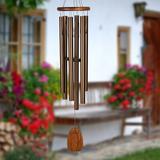 Woodstock Chimes Bass Fish Bamboo Wind Chime Wood in Brown | 35 H x 12 W x 4 D in | Wayfair CBS336