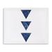 KAVKA DESIGNS Three Marble Triangles - Wrapped Canvas Graphic Art Print Canvas in Blue | 16 H x 20 W x 2 D in | Wayfair CAN-GW16-16X20-MIP051