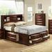 Latitude Run® Archer Storage Platform Bed Wood in Brown | 54 H x 80 W x 99 D in | Wayfair LDER4907 42549682