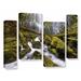 Loon Peak® 'Proxy Falls Oregon 6' by Cody York 4 Piece Photographic Print on Wrapped Canvas Set Canvas in White/Brown | 36 H x 54 W x 2 D in | Wayfair