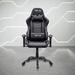 Hokku Designs Abeu Ergonomic Gaming Chair in Black | 53.25 H x 28 W x 47 D in | Wayfair LDER4258 42458264