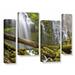 Loon Peak® 'Proxy Falls Oregon 7' by Cody York 4 Piece Photographic Print on Wrapped Canvas Set Canvas in White | 24 H x 36 W x 2 D in | Wayfair