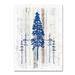 Loon Peak® 'The Blue Moose - Lodge Pole Pine' Graphic Art Print on Wrapped Canvas in White/Black | 47 H x 35 W x 2 D in | Wayfair LNPK7389 39248465
