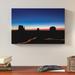 Loon Peak® 'Stars Over Monument Valley' by Cody York Photographic Print on Wrapped Canvas in Black/Blue/Orange | 8 H x 12 W x 2 D in | Wayfair