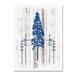 Loon Peak® 'The Blue Moose - Lodge Pole Pine' Graphic Art Print on Wrapped Canvas Metal in Green | 32 H x 24 W x 2 D in | Wayfair LNPK7389 39248464