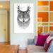 Loon Peak® I'm Your Deer Painting Print on Wrapped Canvas Metal in Black/Blue/Gray | 40 H x 26 W x 1.5 D in | Wayfair LOON5882 31764109