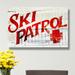 Loon Peak® Ski Patrol - Wrapped Canvas Textual Art Print Canvas, Wood in Red/White | 20 H x 30 W x 1.5 D in | Wayfair LOON8224 33228641