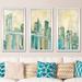 Latitude Run® New York City Sketch' Framed Acrylic Painting Print on Canvas Multi-Piece Image on Acrylic in Green | Wayfair LTDR2698 40245187