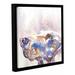 Latitude Run® Weim Framed Painting Print Canvas in Black/Blue/Brown | 10 H x 10 W x 2 D in | Wayfair LTRN6544 33280800