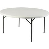 Lorell Circular Banquet Table w/ Folding Legs Plastic/Resin | 29.25 H x 48 W x 49 D in | Wayfair 60327