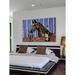 Latitude Run® Horse Arabian Wine by Jay Schmetz - Print on Canvas Metal in Brown/Indigo | 40 H x 60 W x 1.5 D in | Wayfair LRUN7787 39758181