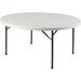 Lorell Circular Banquet Table w/ Folding Legs Plastic/Resin | 29.25 H x 60 W x 60 D in | Wayfair 60326
