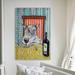 Latitude Run® Cat Tonkinese Wine by Jay Schmetz - Print on Canvas in White | 36 H x 24 W x 1.5 D in | Wayfair LRUN7755 39757991