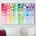 Latitude Run® 'Circles & Squares' Graphic Art Print on Wrapped Canvas in White | 36 H x 60 W x 1.5 D in | Wayfair LRUN8510 39986210
