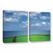 Latitude Run® Sheep Herd 2 Piece Photographic Print on Wrapped Canvas Set Metal in Blue/Green | 32 H x 48 W x 2 D in | Wayfair LTRN5415 30801943